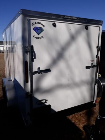 Diamond Cargo 6x12 TA Trailer - White, Ramp, Side Door, Extra Height, Insulated - Image 5