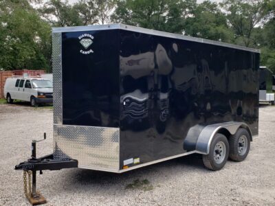 Diamond Cargo 6x14 TA Trailer - Black, Ramp, Side Door, Extra Height - Image 3