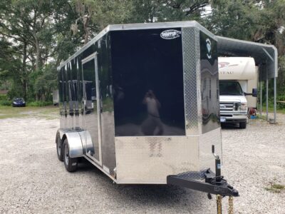 Diamond Cargo 6x14 TA Trailer - Black, Ramp, Side Door, Extra Height - Image 16