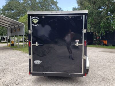 Diamond Cargo 6x14 TA Trailer - Black, Ramp, Side Door, Extra Height - Image 9