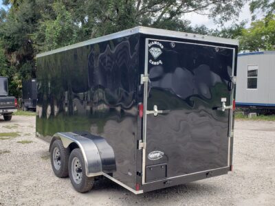 Diamond Cargo 6x14 TA Trailer - Black, Ramp, Side Door, Extra Height - Image 7