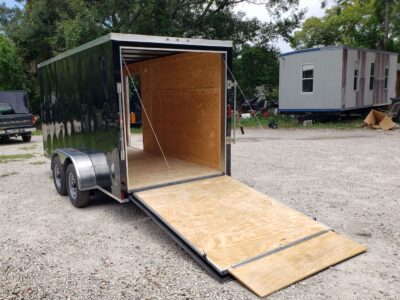 Diamond Cargo 6x14 TA Trailer - Black, Ramp, Side Door, Extra Height - Image 6