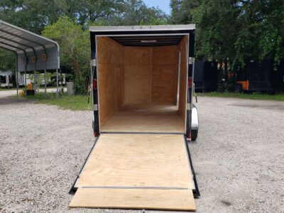 Diamond Cargo 6x14 TA Trailer - Black, Ramp, Side Door, Extra Height - Image 8