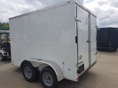 Diamond Cargo 7x10 TA Trailer - White, Bran Doors, Side Door, Extra Height - Image 6