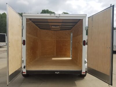 Diamond Cargo 7x10 TA Trailer - White, Bran Doors, Side Door, Extra Height - Image 7