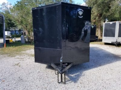 Diamond Cargo 7x14 TA Trailer - Black, Ramp, Side Door, Extra Height, Blackout Motorcycle Package - Image 17