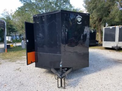 Diamond Cargo 7x14 TA Trailer - Black, Ramp, Side Door, Extra Height, Blackout Motorcycle Package - Image 15