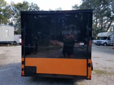Diamond Cargo 7x14 TA Trailer - Black, Ramp, Side Door, Extra Height, Blackout Motorcycle Package - Image 9