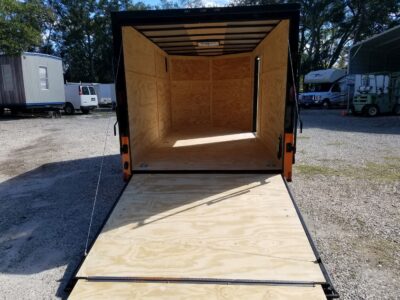 Diamond Cargo 7x14 TA Trailer - Black, Ramp, Side Door, Extra Height, Blackout Motorcycle Package - Image 8