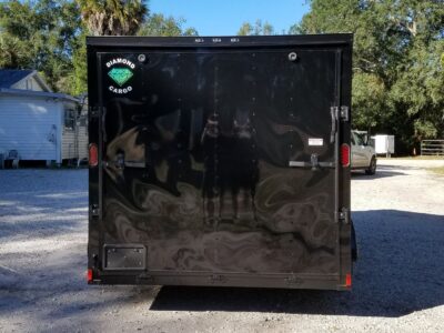 Diamond Cargo 7x14 TA Trailer - Black, Ramp, Side Door, Extra Height, Blackout - Image 14