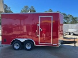 Diamond Cargo  7x14TA3T - Red 030, R, RV+BL, +3 Height, 7ft 6in Int Height, 1x12 OC Floor, 1xNarrow Track Axle, 1x60in Triple Tube, 1xUpg to 36in RV, Dbl .75in Ply Floors, Therma Ceiling, 1x6in Mn Frm