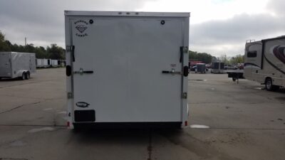 Diamond Cargo 7x14 TA Trailer - White, Ramp, Side Door, Extra Height - Image 9