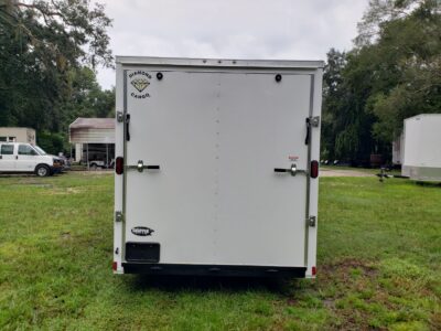 Diamond Cargo 7x14 TA Trailer - White, Ramp, Side Door, Extra Height - Image 6