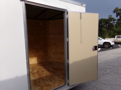 Diamond Cargo 7x14 TA Trailer - White, Ramp, Side Door, Extra Height - Image 2