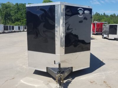Diamond Cargo 7x16 TA Trailer - Black, Ramp, Side Door, Extra Height - Image 17