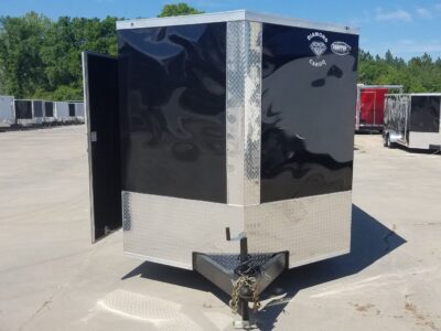 Diamond Cargo 7x16 TA Trailer - Black, Ramp, Side Door, Extra Height - Image 15