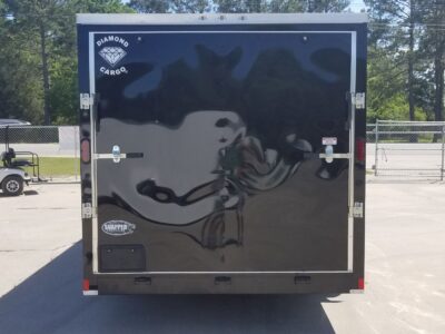 Diamond Cargo 7x16 TA Trailer - Black, Ramp, Side Door, Extra Height - Image 9