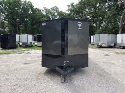 Diamond Cargo 7x16 TA Trailer - Charcoal, Ramp, Side Door, Extra Height, Blackout - Image 16