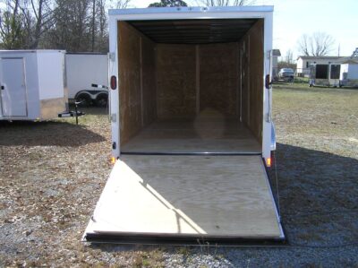 Diamond Cargo 7x16 TA Trailer - White, Ramp, Side Door, Extra Height - Image 6