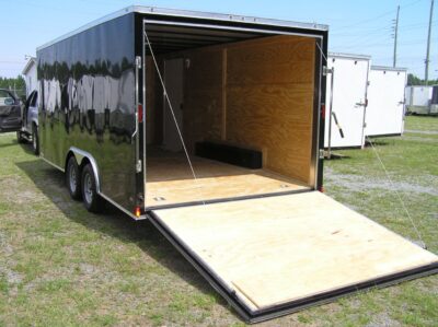 Diamond Cargo 8.5x18 TA Trailer - Black, Ramp, Side Door, D-Rings - Image 4