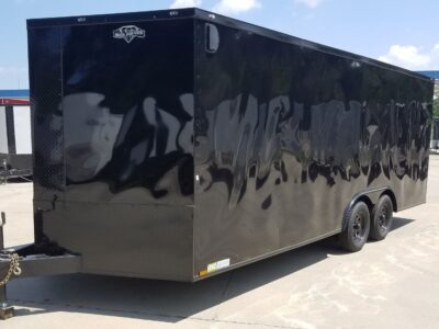 Diamond Cargo 8.5x20 TA Trailer - Black, Ramp, Side Door, D-Rings, Blackout - Image 4
