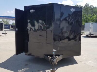 Diamond Cargo 8.5x20 TA Trailer - Black, Ramp, Side Door, D-Rings, Blackout - Image 2