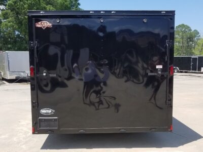 Diamond Cargo 8.5x20 TA Trailer - Black, Ramp, Side Door, D-Rings, Blackout - Image 13