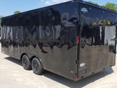 Diamond Cargo 8.5x20 TA Trailer - Black, Ramp, Side Door, D-Rings, Blackout - Image 12