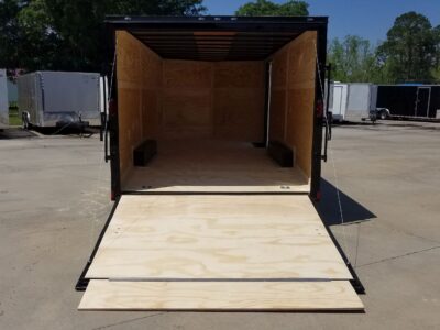 Diamond Cargo 8.5x20 TA Trailer - Black, Ramp, Side Door, D-Rings, Blackout - Image 10