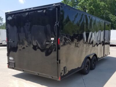 Diamond Cargo 8.5x20 TA Trailer - Black, Ramp, Side Door, D-Rings, Blackout - Image 9