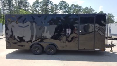 Diamond Cargo 8.5x20 TA Trailer - Black, Ramp, Side Door, D-Rings, Blackout - Image 7
