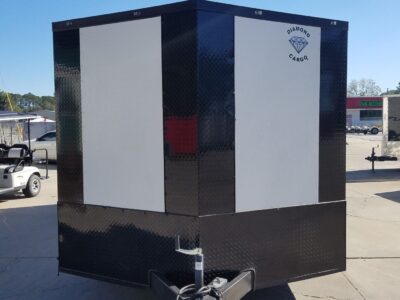 Diamond Cargo 8.5x20 TA Trailer - White Embossed, Ramp, Side Door, D-Rings, Full Blackout, ATP Corners - Image 17