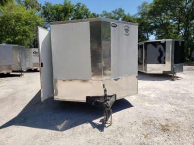 Diamond Cargo 8.5x20 TA Trailer - White, Ramp, Side Door, D-Rings, Insulated Ceiling - Image 12