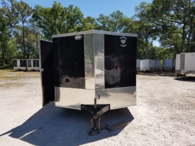 Diamond Cargo 8.5x20 TA Trailer - Black, Ramp, Side Door, 5K Axles, D-Rings - Image 13