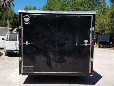 Diamond Cargo 8.5x20 TA Trailer - Black, Ramp, Side Door, 5K Axles, D-Rings - Image 8