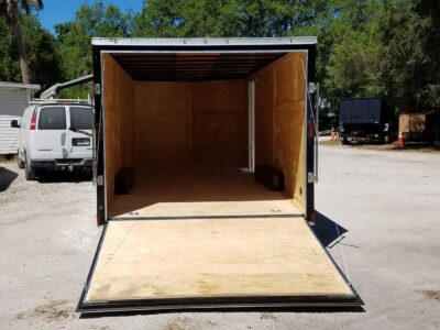 Diamond Cargo 8.5x20 TA Trailer - Black, Ramp, Side Door, 5K Axles, D-Rings - Image 5