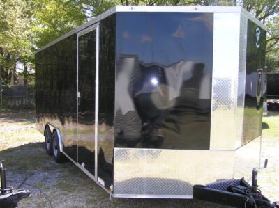 Diamond Cargo 8.5x20 TA Trailer - Black, Ramp, Side Door, 5K Axles, Extra Height, D-Rings - Image 12