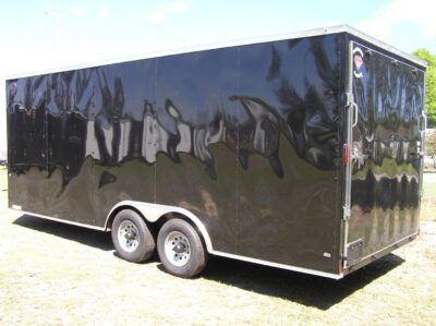 Diamond Cargo 8.5x20 TA Trailer - Black, Ramp, Side Door, 5K Axles, Extra Height, D-Rings - Image 5