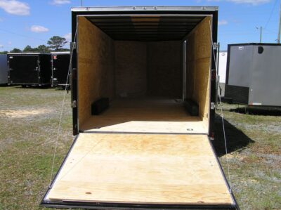 Diamond Cargo 8.5x20 TA Trailer - Black, Ramp, Side Door, 5K Axles, Extra Height, D-Rings - Image 6