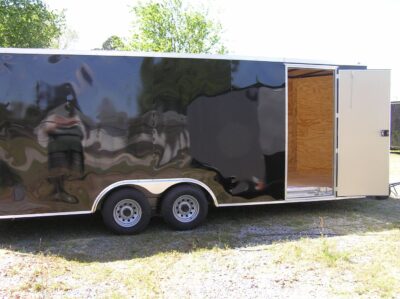 Diamond Cargo 8.5x20 TA Trailer - Black, Ramp, Side Door, 5K Axles, Extra Height, D-Rings - Image 10