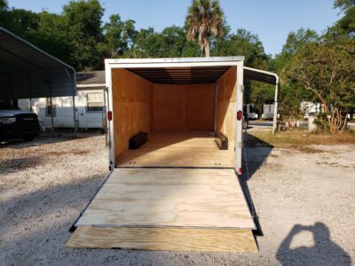 Diamond Cargo 8.5x20 TA Trailer - Silver Frost, Ramp, Side Door, 5K Axles, D-Rings - Image 11