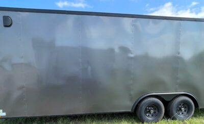 Diamond Cargo 8.5x22 TA Trailer - White, Ramp, Side Door, 5K Axles, D-Rings - Image 3