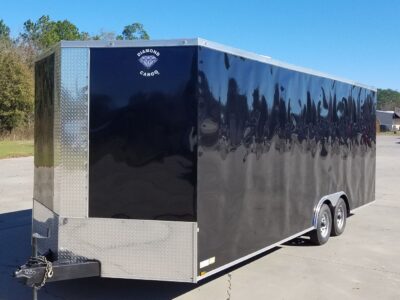 Diamond Cargo 8.5x24 TA Trailer - Black, Ramp, Side Door, Electrical with AC, Extra Height,  and Many Upgrades - Image 3