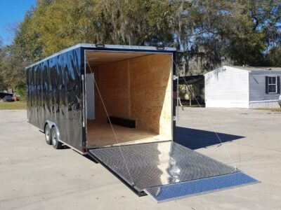 Diamond Cargo 8.5x24 TA Trailer - Black, Ramp, Side Door, Electrical with AC, Extra Height,  and Many Upgrades - Image 5