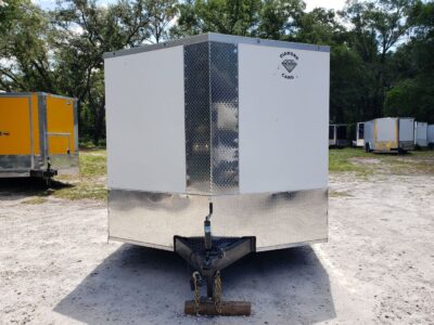 Diamond Cargo 8.5x24 TA Trailer - White, Ramp, Side Door, D-Rings - Image 16
