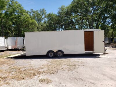 Diamond Cargo 8.5x24 TA Trailer - White, Ramp, Side Door, 5K Axles, D-Rings, Extra Height, Insulated - Image 5