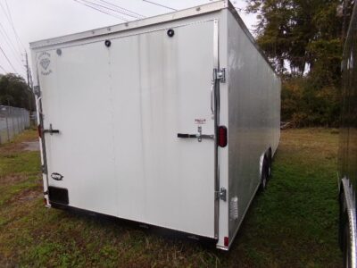 Diamond Cargo 8.5x24 TA Trailer - White, Ramp, Side Door, 5K Axles, D-Rings - Image 5