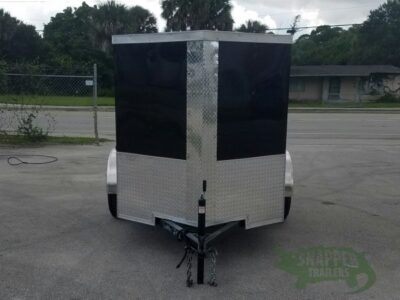 Quality Cargo 5x6 SA Trailer - Black, Barn Door, Side Vents - Image 14
