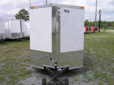 Quality Cargo 6x10 SA Trailer - White, Barn Doors, Side Door, Extra Height, Brakes, Radial Upgrade - Image 13