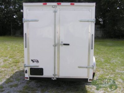 Quality Cargo 6x10 SA Trailer - White, Barn Doors, Side Door, Extra Height, Brakes, Radial Upgrade - Image 7